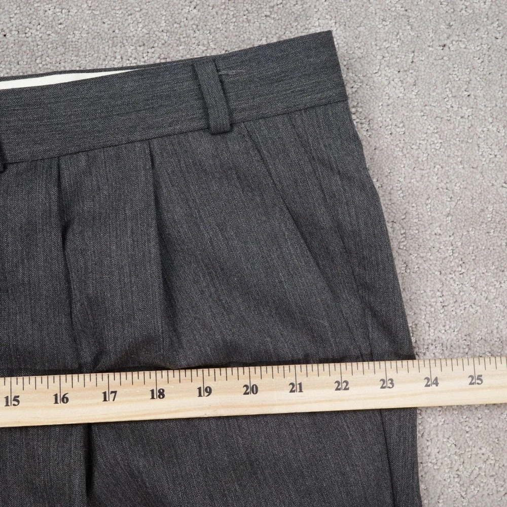 Ralph Ralph Lauren Suit Men 46 40W 26L Charcoal Gray Herringbone Career Wool‎